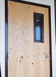 to quickly secure the door from inside the room if the door knob is not equipped with