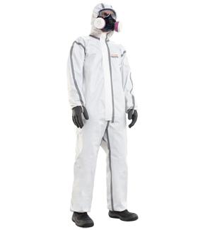 Europe / Africa PRODUCT NUMBER: 4500600 Mutex T4 white A Single Use Protective Clothing designed to protect against particles contamination and chemical splashes & spraying.