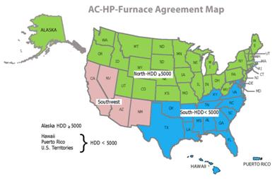 Things are changing 80% AFUE furnaces gone in Illinois 5/2013 Department of Energy regional new map 90% AFUE furnace standard of North AC requirements up in South and West HP minimum 14 Seer & 8.