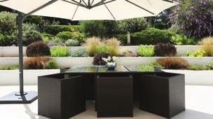 We carry 15 brands of premium outdoor furniture and we are an authorized dealer of Sunbrella Fabric.