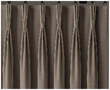 Pleat types Pencil Pleat Pencil pleat curtains have small repetitive pleats at the top which resemble the size of a pencil.