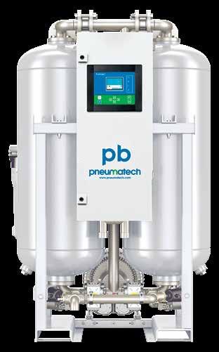 PB 210-635 (P/ZP) - Blower purge / zero purge adsorption dryers Features & Benefits Advanced energy management for lowest operating costs Compressor synchronization PDP control Regeneration & cooling