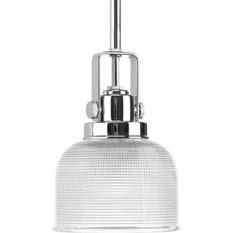 DATE: TYPE: NAME: PROJECT: Incandescent P5173-15 Archie One-light mini-pendant with finely crafted strap and knob details and double prismatic glass.