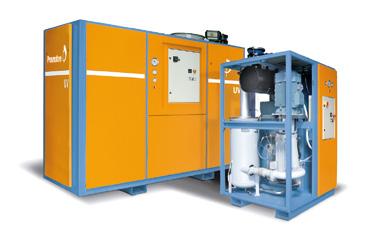 UV SERIES Vacuum, signed by Pneumofore The UV Series rotary vane vacuum pumps are easy-to-install, automatic units.