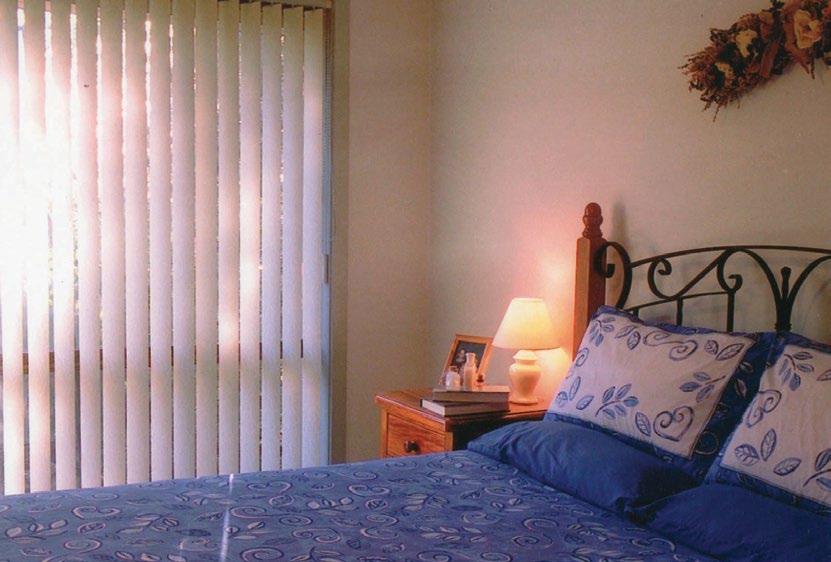 VERTICAL BLINDS Vertical Blinds help you control light without losing privacy.