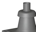 Chimney systems rigid single-wall 1 Terminals PP terminal Complete chimney top For 60, 80 and 110 Flue pipe can move up and downwards in the terminal due temperature variations For 80 and 110