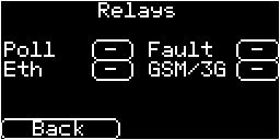 If you click on the box you can toggle through which relay you wish to assign for this fault report and note the same relay can be used for multiple path fault indication.