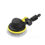 0 Rotating wash brush with joint for cleaning all smooth surfaces, e.g. paint, glass or plastic.