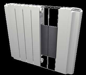 OIL-FREE Electric RADIATORS The right side houses the adjustment and control system with digital display and easyto-reach buttons regardless