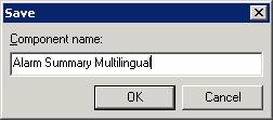 In this example, we used Alarm Summary Multilingual. 3. On the File menu, click Close to close the graphic display.