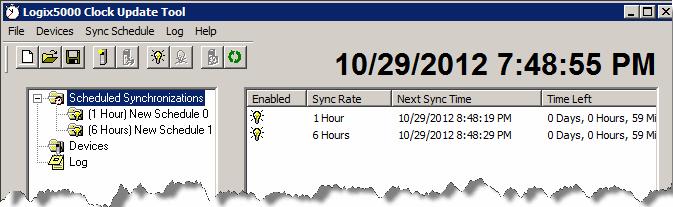 For example, you can schedule devices to be synchronized on a fixed time interval. You can also configure a synchronization schedule to expire on a particular date. 1.