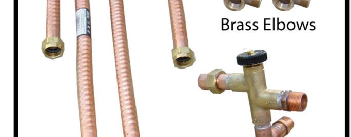 Be sure to plumb in a heat trap loop (a vertical loop that rises from the tank hot water outlet to a point several inches above the mixing valve).
