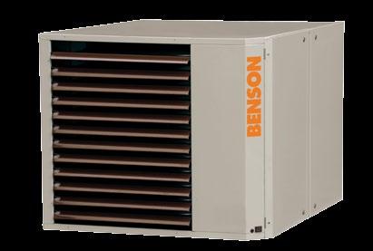 Range The UESA fully condensing heaters have a high capacity axial flow fan and outlet louvres for freeblowing applications. s are available with heat outputs from 35 to 102kW.