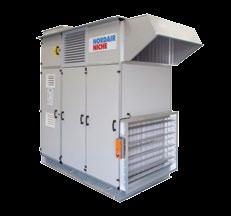 NORDAIRNICHE Gas fired combined heating & ventilation DF/MUA DF/VAV DF/REC 0 80% Constant volume direct fired make up air heaters to provide a fixed rate of heated fresh air to the space.