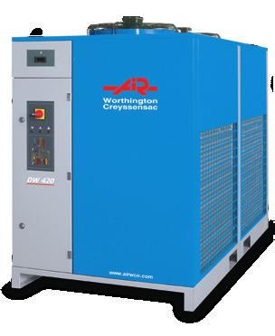 Technical data Flow treated according to temperature of compressed air input 35 C 1 40 C 45 C Nominal electrical power 1 Power supply voltage Max.