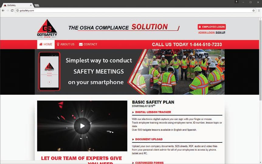 SERVICE UPGRADES ALL ON-SITE SERVICE PLANS INCLUDE ACCESS TO THE GOTSAFETY MOBILE APP AND CLIENT CENTER!
