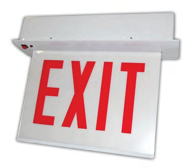 SRELCA LED Edgelit Exit Sign - Recessed Mount Chicago Approved The SRELCA is made of a premium grade, extruded aluminum housing.