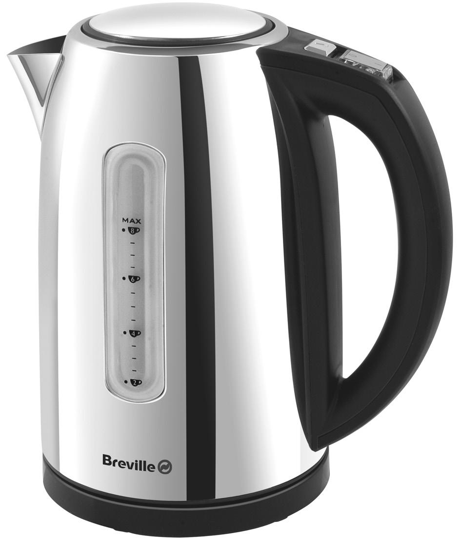 features w e r q i t u y 1 Spout 2 Lid 3 Lid release button 4 On/Off switch 5 Handle 6 360 rotational power base with cord storage 7 Easy clean, fast boil