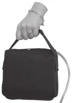 Use the adjustable strap to wear the carrying case
