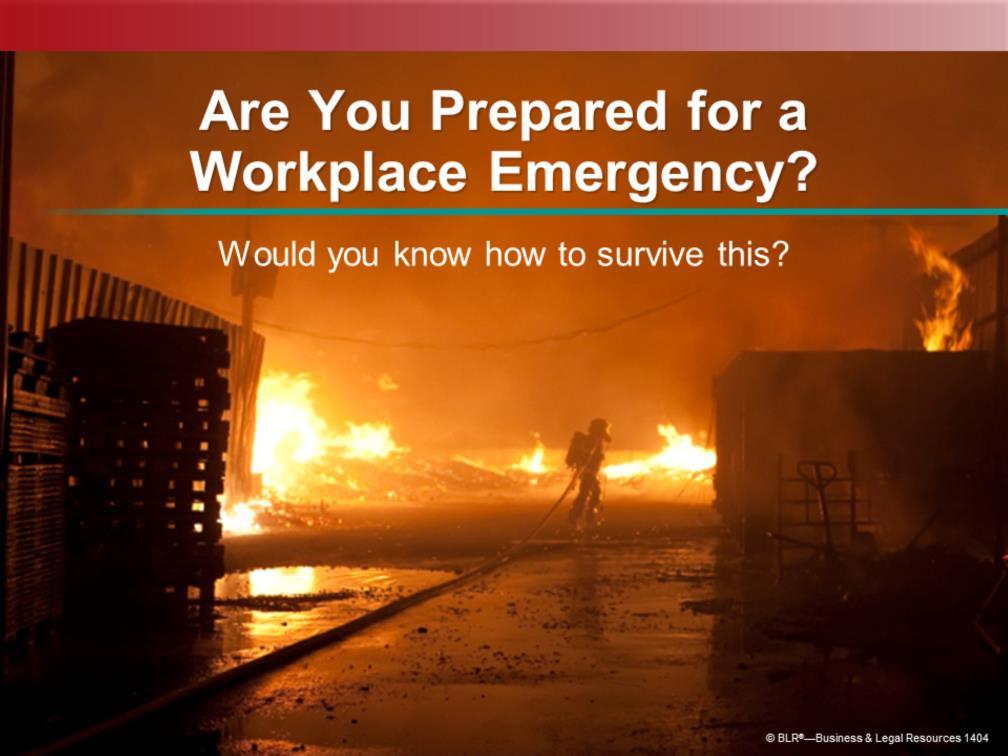 No one expects an emergency situation to arise at work. Fortunately, they are not common occurrences.