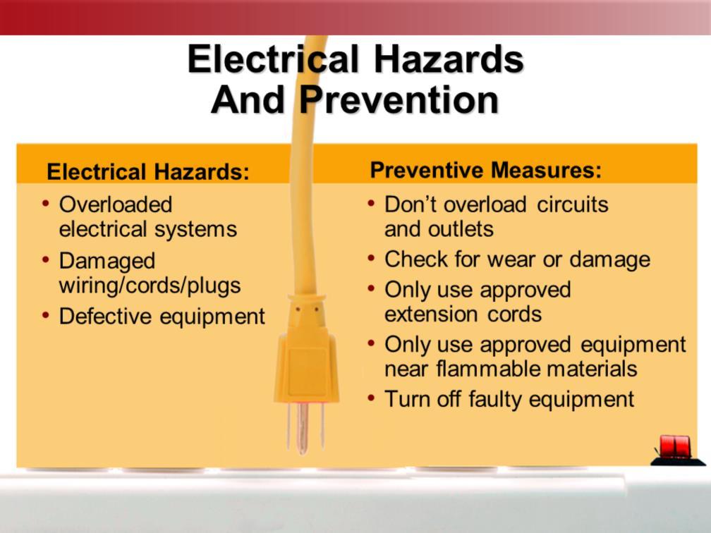 Electrical fires are a significant cause of workplace fires. Electrical fires can occur because of a number of factors.