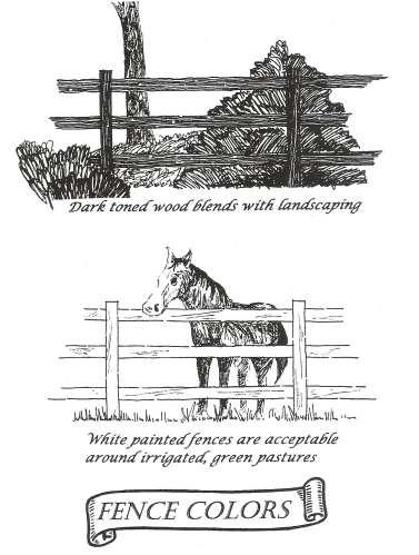 Page 7 of 11 Low Fences in the Immediate Vicinity of the House Low, decorative fences such as those used to enclose an entry courtyard or vegetable garden can be of different designs and materials