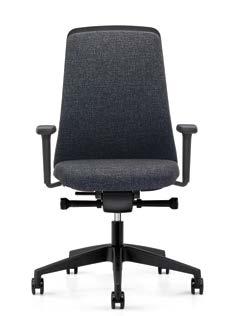 Whether as a mesh back version, or the Chillback chair, the shape of the back follows the body