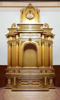 high altars in carved wood and