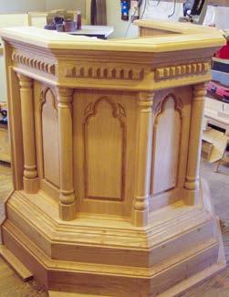 Ambos This fine new bronze and oak pulpit was
