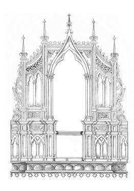 New Wood: Gothic King Rich- These Gothic designs express the grandeur of liturgical