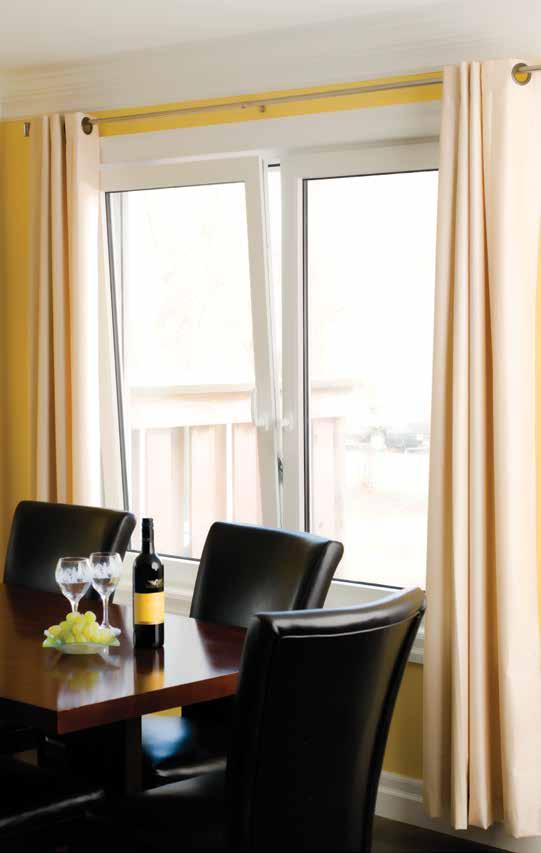 When closed, our tilt & turn windows appear just as elegant