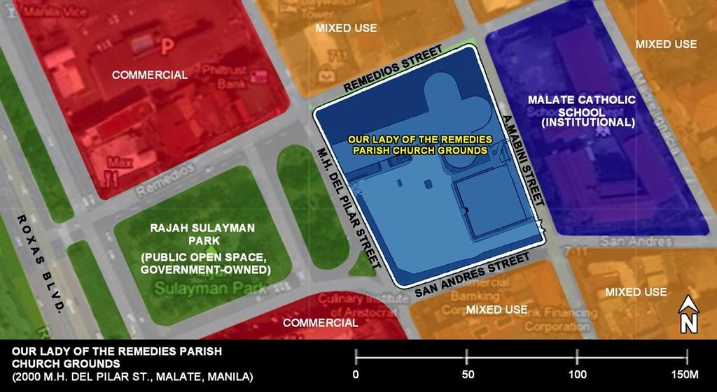 Figure 10. Current Land Use Map of the Malate Church Ground.