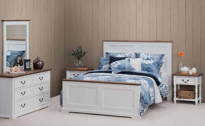 interest free - available - check instore for availability Santa Fe Bedroom Range Brushed Acacia timber with parquetry details. Quality modern design.