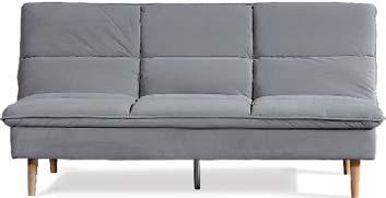 Sitting Up W1920xD930xH930mm Folded Down W1920xD1250xH470mm $1199 Eastwood Sofa Bed Linen-weave upholstered in