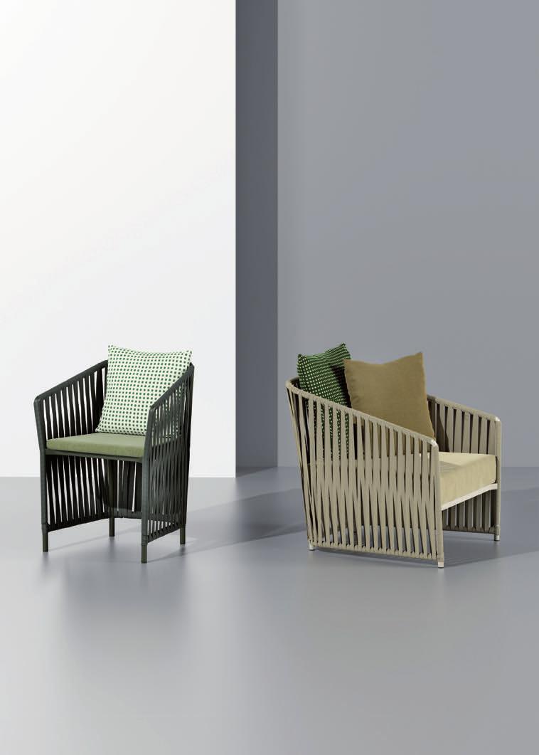 Kettal Bitta by Rodolfo Dordoni Kettal Bitta is a warm, comfortable collection which features a combination of aluminium frames with braided polyester cords.