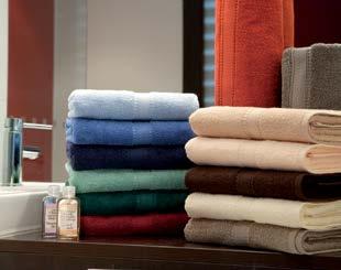 BEDDING & TOWELS High quality linens and towels in a range of colours to suit your scheme.