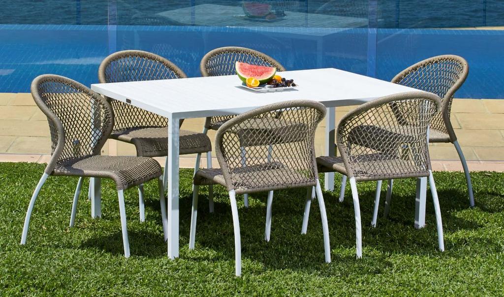 CALGA ROPE 6-seater Outdoor Dining Setting design: Manfred Gam & Classique Prices excl. GST & excl.