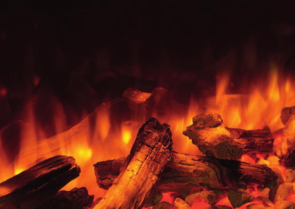inspiring flames and fuel effects Conjuring dramatic flame effects, sparkling embers and an enchanting ambience, the