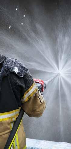 The effectiveness of the foam ensures a fast knock-down of fires and greatly reduces the damage to property, as limited water