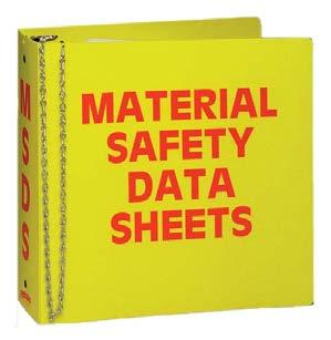 Copies of SDS should be kept in a binder or file, in alphabetical order by product name, and should be made available to all employees.