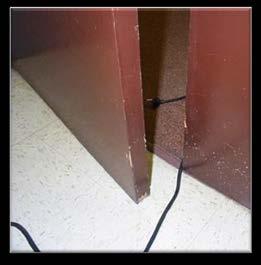 305(g)(1) Flexible cords and cables may not be run through holes in walls, ceilings,