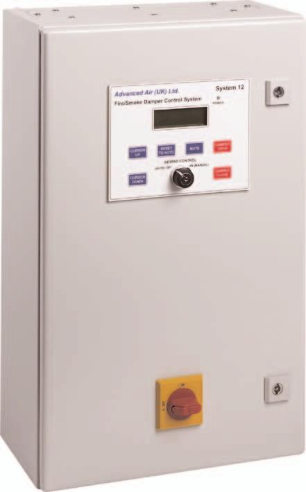 System 12 Specification Smoke & Fire Damper Control System 12 Actively prevents the spread of smoke and fire through a ductwork system Introduction The System 12 control panel has been developed to