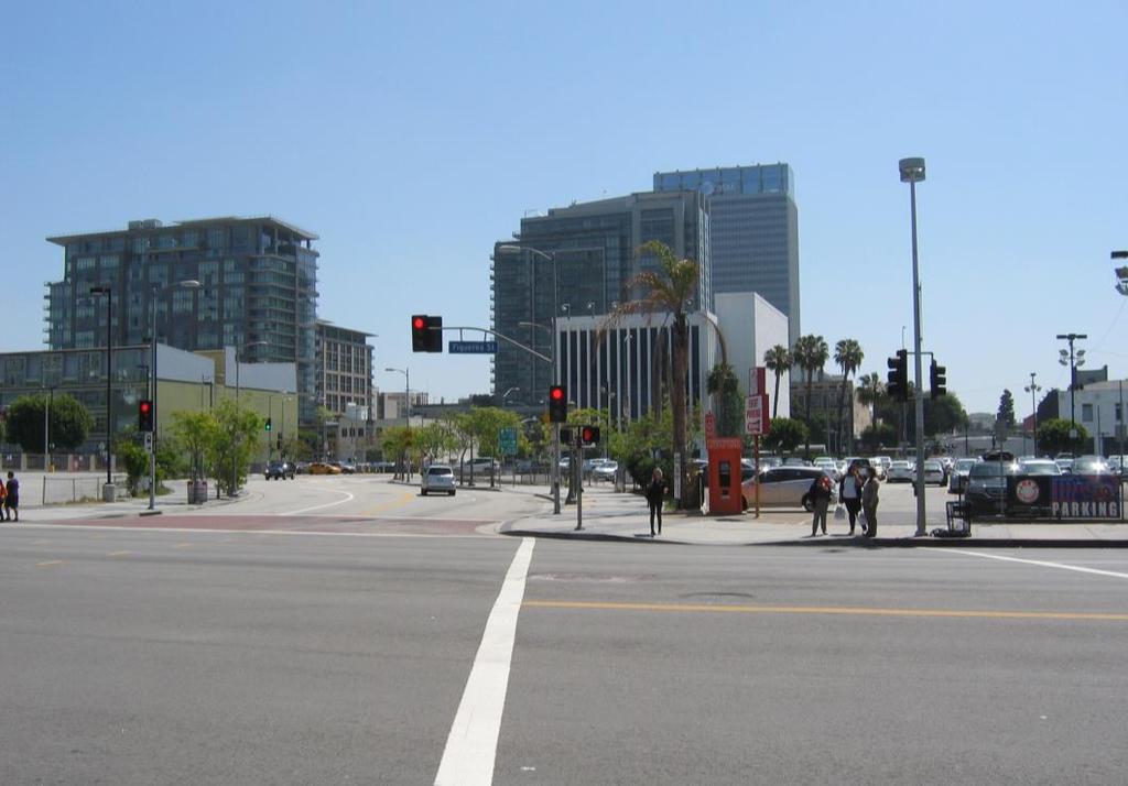 19. View of 12 th Street curb line, easterly facing from the corner of Figueroa Street and 12 th Street.