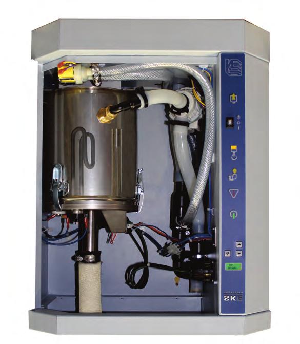 System Overview Evaporation Chamber Permanent, easily serviceable, stainless steel chamber. No need to replace expensive plastic bottles. Heating Element Self-cleaning elements.