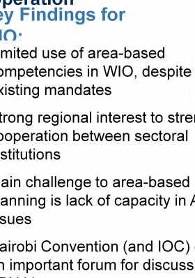 institutions Main challenge to area-based