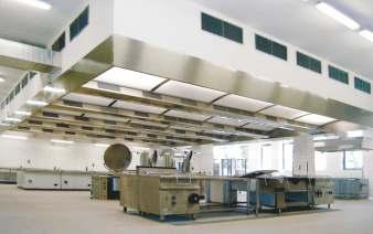 the length of ductwork to enable changes to the kitchen equipment layout Efficient exhaust air filtration