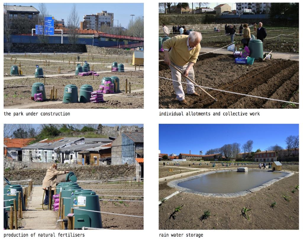 AVIDES MOREIRA PARK Porto, Portugal temporary project with social inclusion in mind - Largest community garden in Porto; - Involvement of several stakeholders in a project with strong social