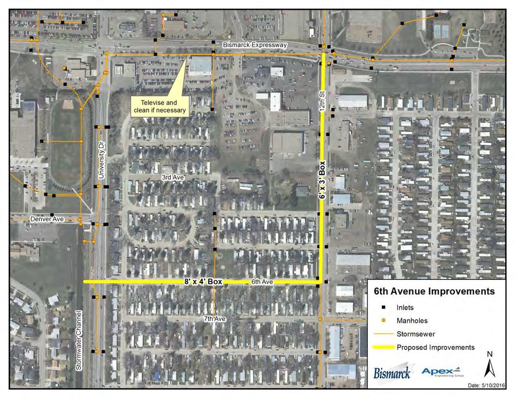 Alternatives were investigated in the South 12 th Street corridor for three separate local areas. Each alternative is benefitting the area local to the improvement.
