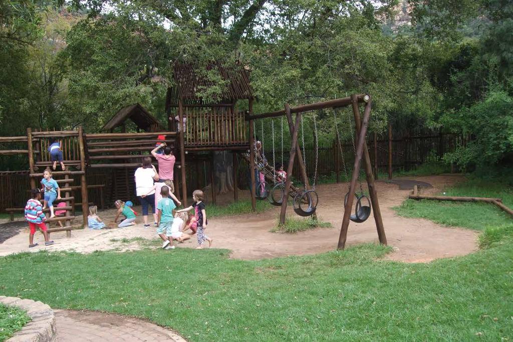 ^ Turf being used at a playground without Living Soft Fall Until now turf has been difficult to use in playgrounds... why?