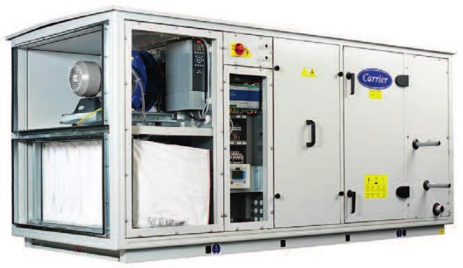 Index Chilled-water air treatment units Type Range Cooling capacity, kw Heating capacity, kw Air flow, l/s Chilled-water terminal units Cassette Cabinet Concealed Ducted 42GW 1.5-10 1.